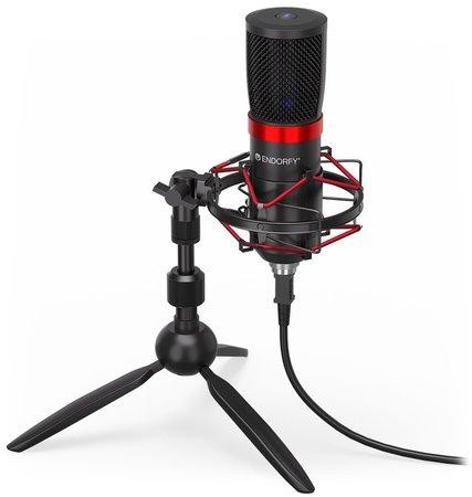 Endorfy mikrofon Streaming T / streamovací / stojánek / pop-up filtr / 3,5mm jack / USB-C, EY1B003