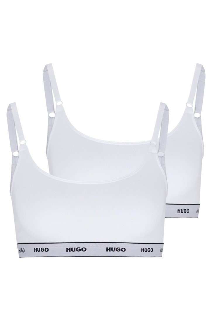 2PACK dámská podprsenka Hugo Boss bílá (50469659 100) S