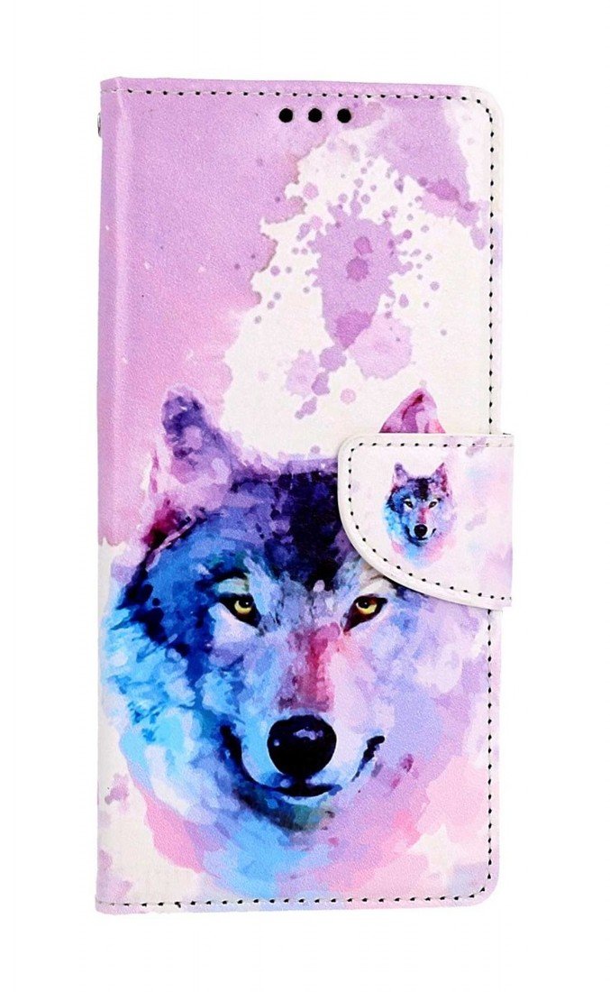 Pouzdro TopQ Samsung A14 5G knížkové Polární vlk 94254