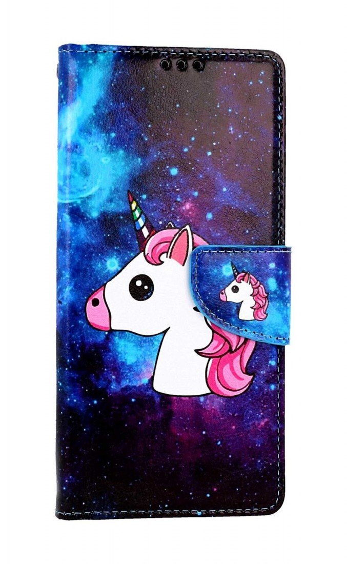 Pouzdro TopQ Samsung A14 5G knížkové Space Unicorn 94245