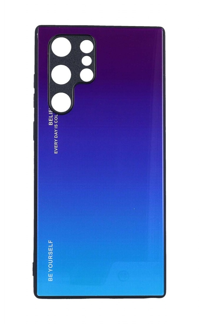 Kryt TopQ LUXURY Samsung S22 Ultra pevný duhový purpurový 93486