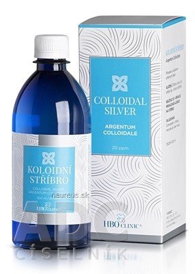 HBO clinic Ltd. HBO Clinic koloidní stříbro hustota částic 20 ppm, 1x500 ml 500ml