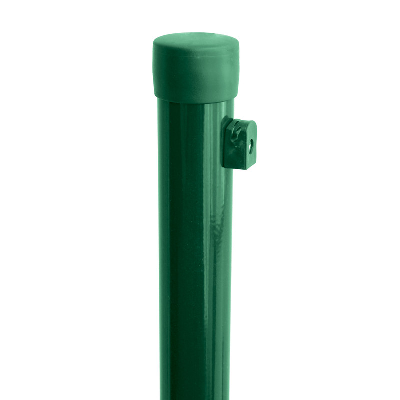 Sloupek kulatý Ideal Zn + PVC s příchytkou zelený průměr 38 mm výška 1,75 m