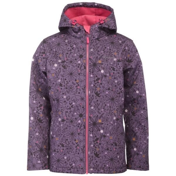 Lewro YORDANA Dívčí softshellová bunda, fialová, velikost 128-134