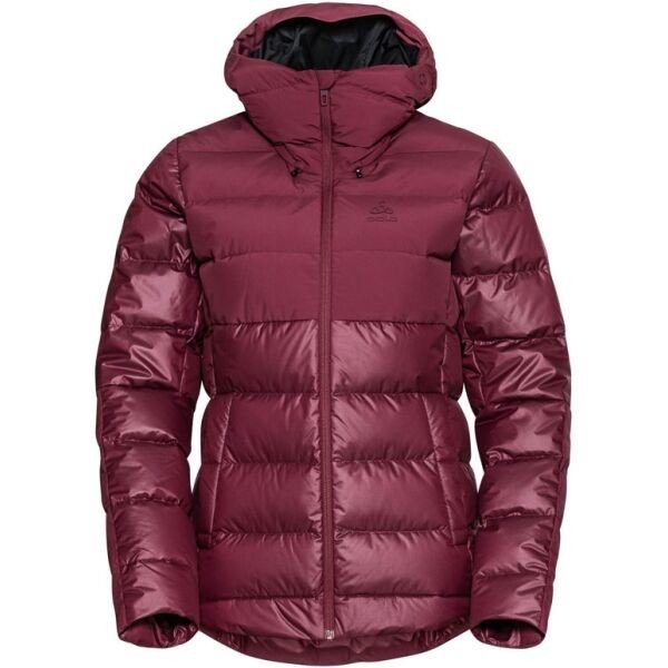 Odlo W SEVERIN N-THERMIC HOODE INSULATED JACKET Dámská péřová bunda, vínová, velikost S