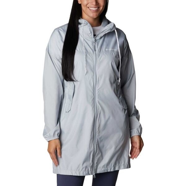 Columbia FLASH CHALLENGER LONG WINDBREAKER Dámská bunda, šedá, velikost M