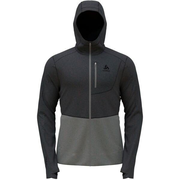 Odlo PERFORMANCE WOOL X-WARM HOODY Pánská mikina, tmavě šedá, velikost M