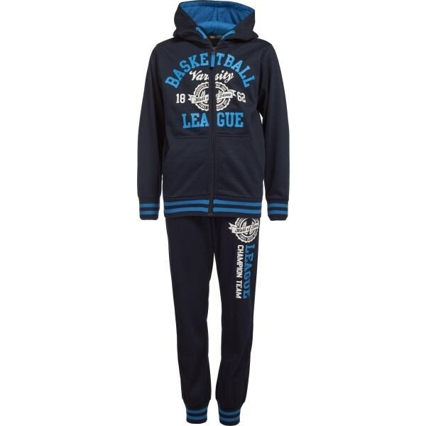 Lewro YAMIN Chlapecká tepláková souprava, černá, velikost 140-146