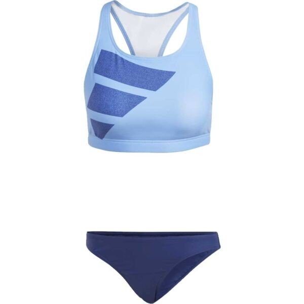 adidas BIG BARS BIKINI Dámské dvoudílné plavky, světle modrá, velikost 44