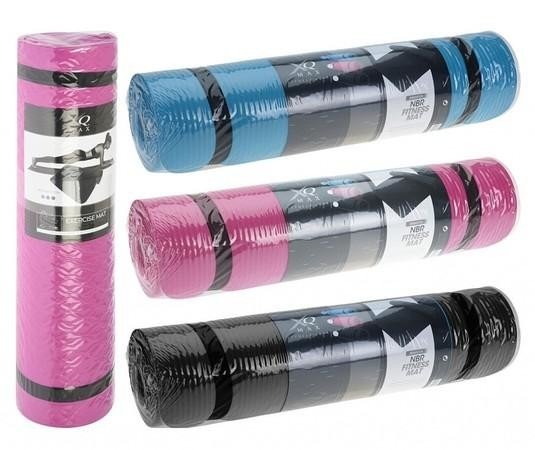 XQMAX Fitness podložka na cvičení a jógu 180 x 60 cm černá KO-8EF000020cern