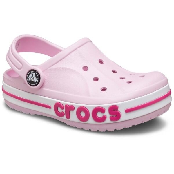 Crocs BAYABAND CLOG T Dětské pantofle, růžová, velikost 23/24