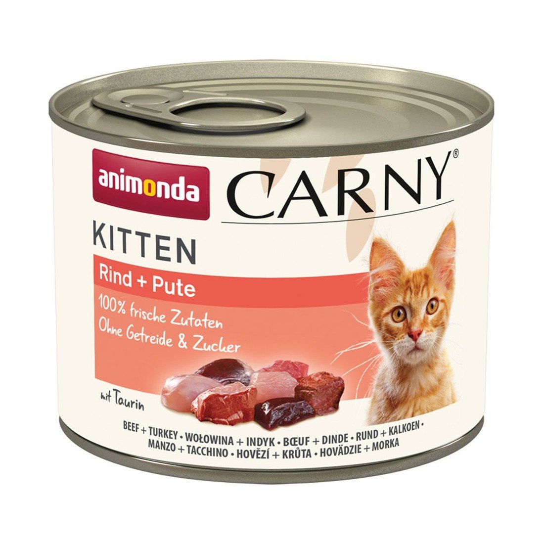 animonda Carny Kitten hovězí + krůtí maso 12 × 200 g