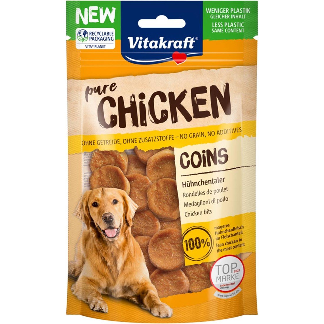 Vitakraft CHICKEN kuřecí tolary 3 × 80 g