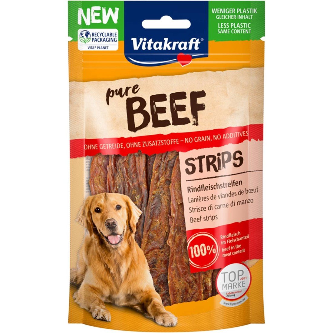 Vitakraft BEEF hovězí masové proužky 3 × 80 g