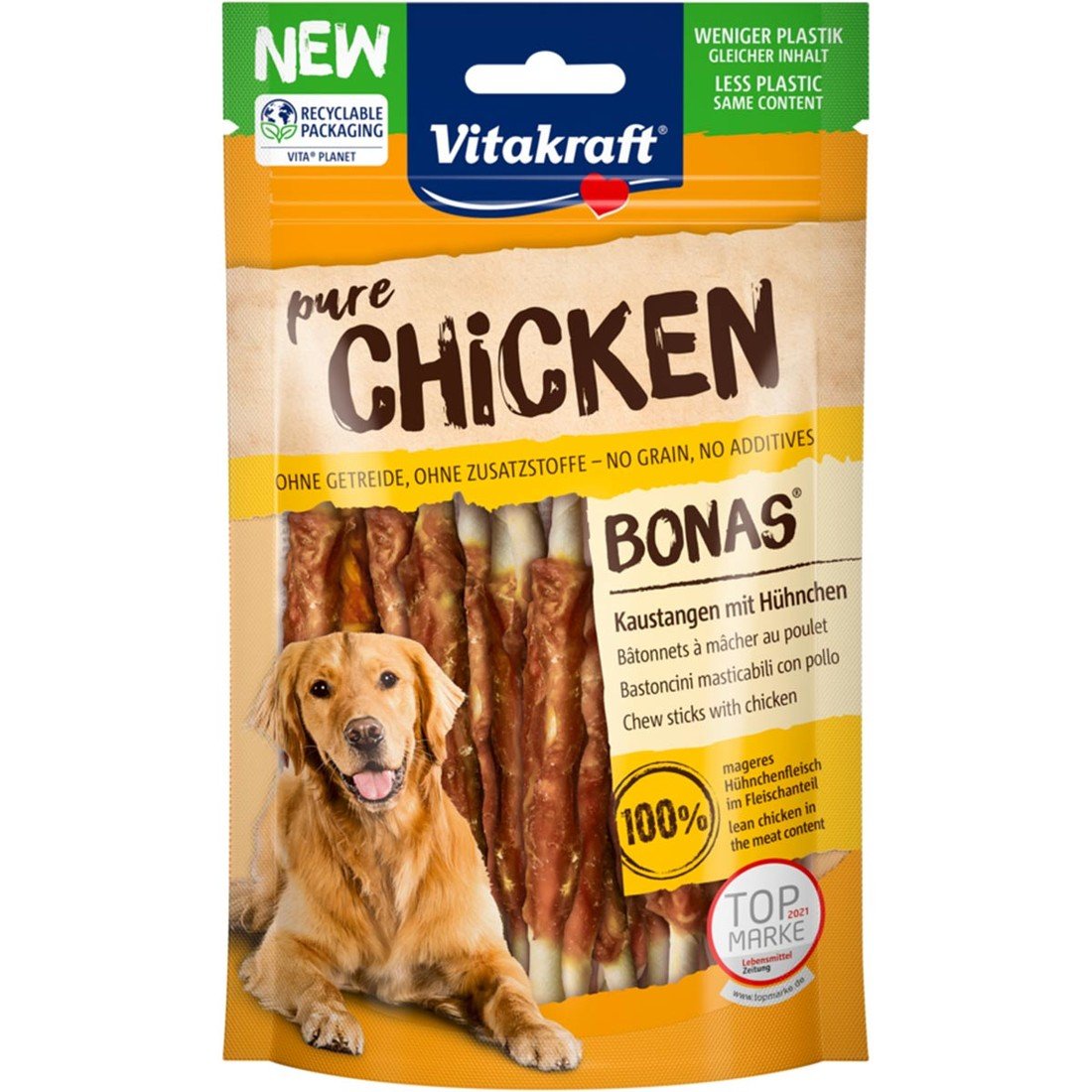 Vitakraft CHICKEN Bonas žvýkací tyčinky, kuřecí 80 g