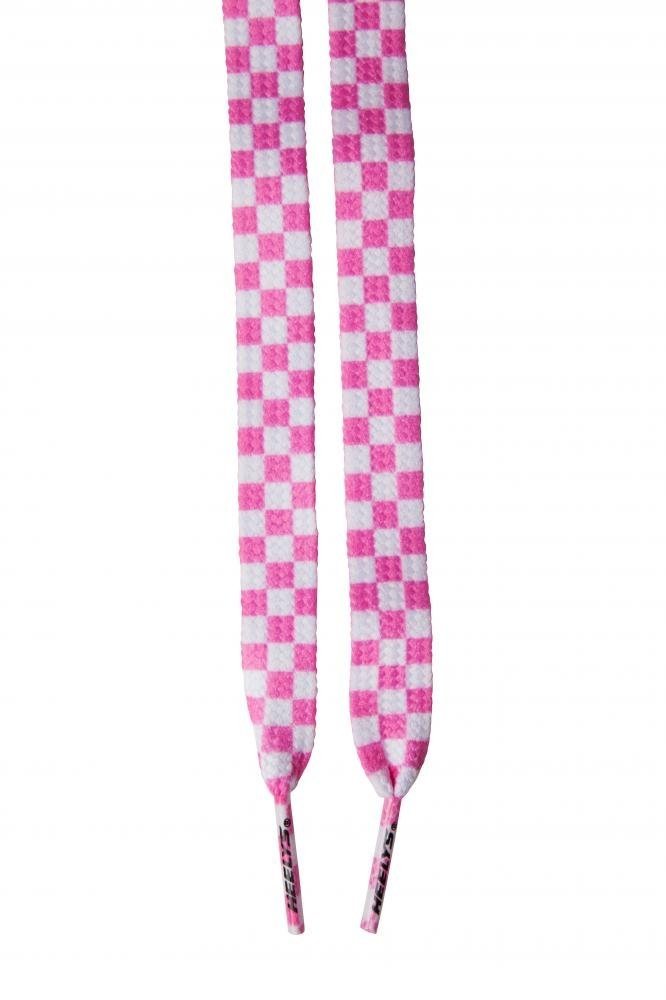 Heelys - Laces Check - Pink/White - tkaničky 130 cm