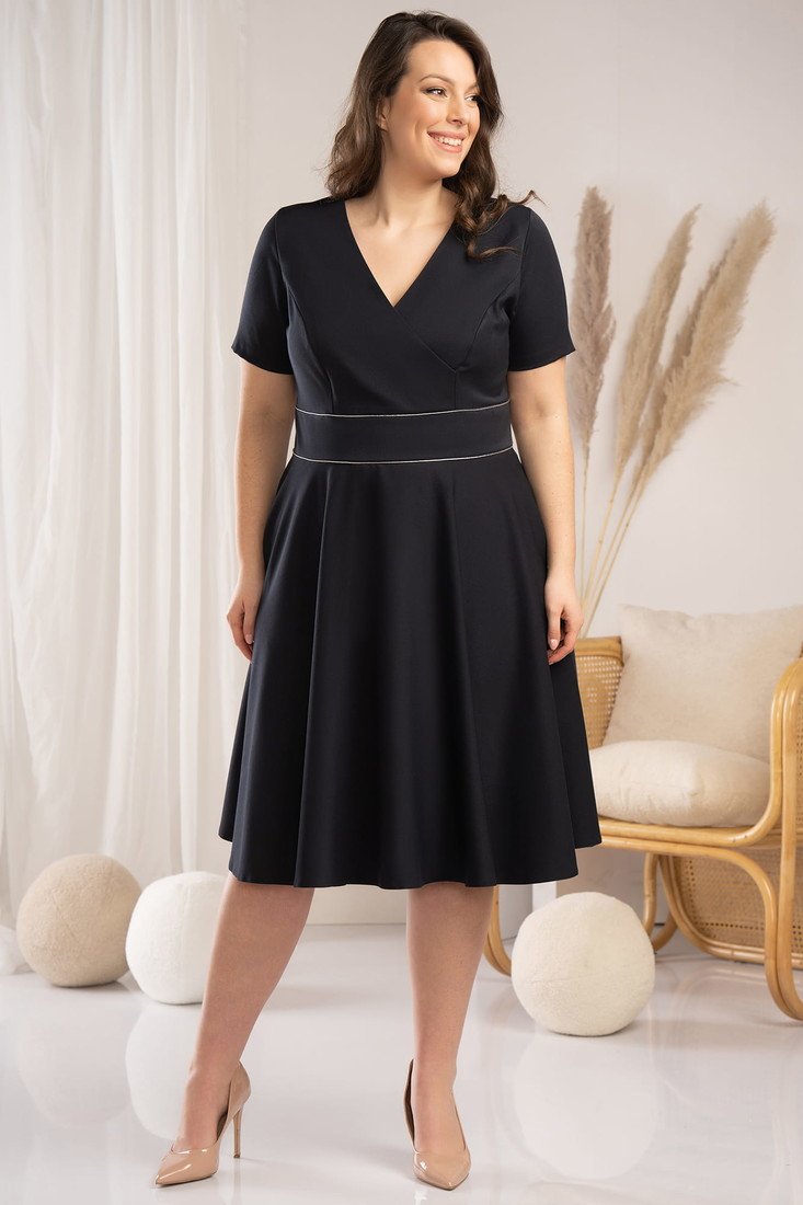 Karko Woman's Dress SC220 Navy Blue