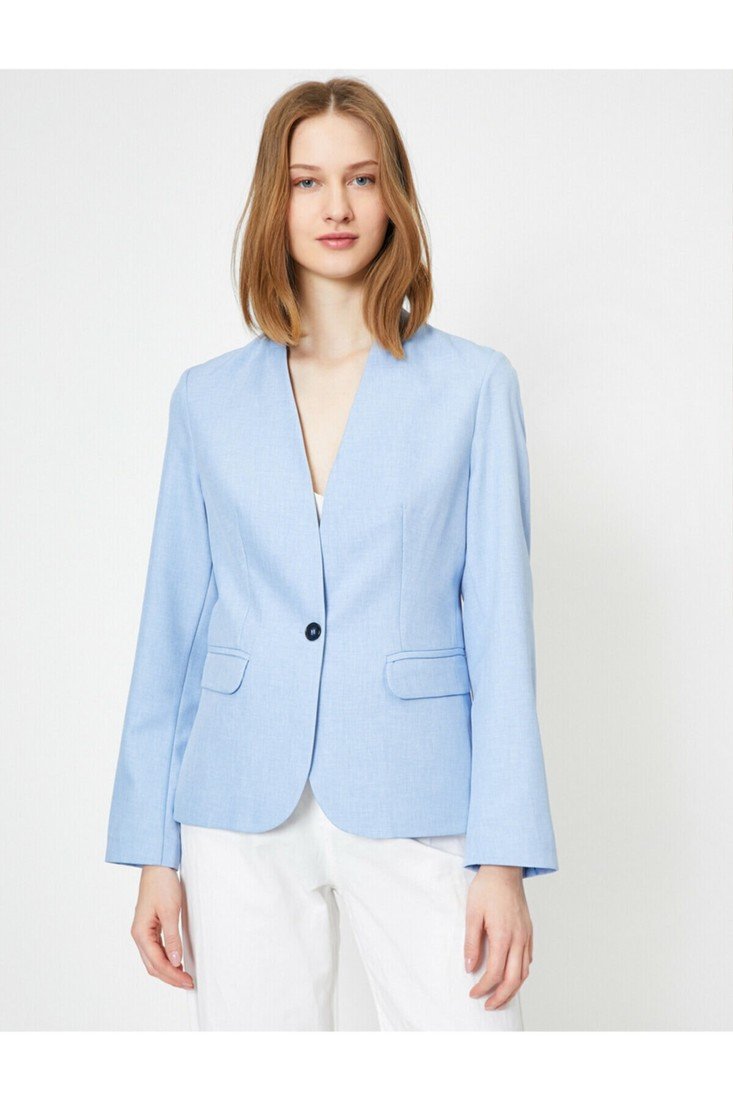 Koton Blazer - Blue - Regular fit