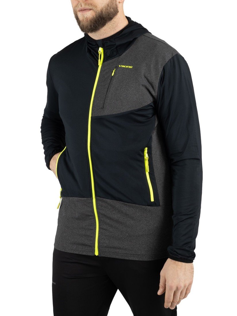 Pánská funkční mikina viking tacoma černá/šedá m