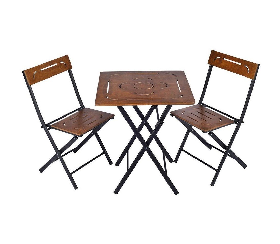 Balkónový set dřevo/kov