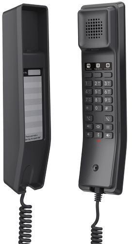 Grandstream GHP611, hotelový VoIP telefon, 2 linky, 2 SIP účty, PoE, 1x RJ45, HD Audio, 3 cestná (GHP611)