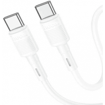 Data kabel HOCO X83 Victory, USB-C/USB-C (PD), 3A, 60W, 1m, bílá HOCO 472665 6931474770936