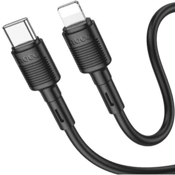 Data kabel HOCO X83 Victory, USB-C/Lightning (PD), PD20W, 1m, černá HOCO 472664 6931474770844