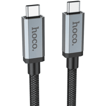 Data kabel HOCO US06, USB-C/USB-C (PD), 5A, 100W, 4K, USB3.2 20 Gb/s, 1m, černá HOCO 472802 6931474777386