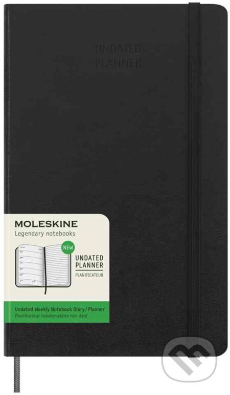Moleskine Plánovací zápisník nedatovaný tvrdý černý L