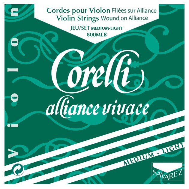 Savarez 800MLB Corelli Alliance Vivace Violin Set - Medium Light