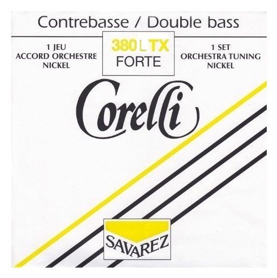 Savarez 380LTX Corelli Double Bass Nickel Orchestra Set - Forte