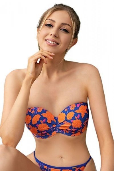 Kris Line Rodos balconette cobalt Plavková podprsenka 70F cobalt