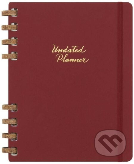 Moleskine Spirálový plánovací zápisník nedatovaný tvrdý červený XL