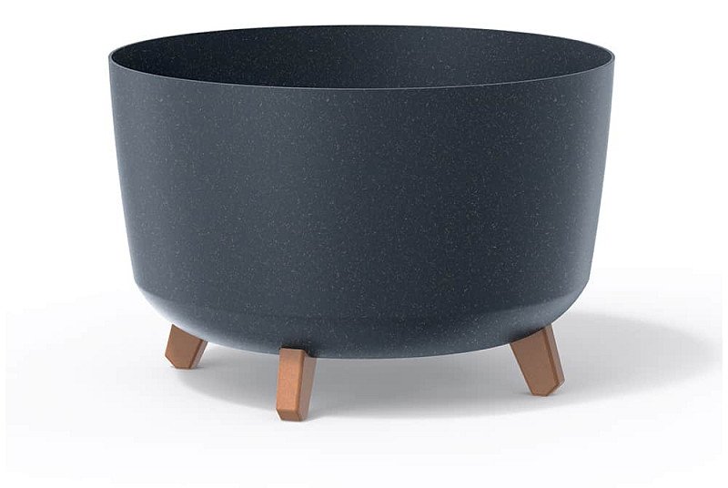 Květináč GRACIA STANDARD ECO WOOD 23,5cm antracit
