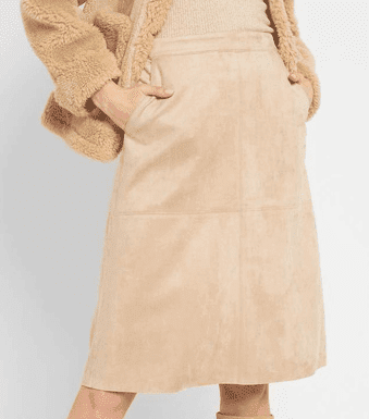 Dámská semišová midi sukně Orsay