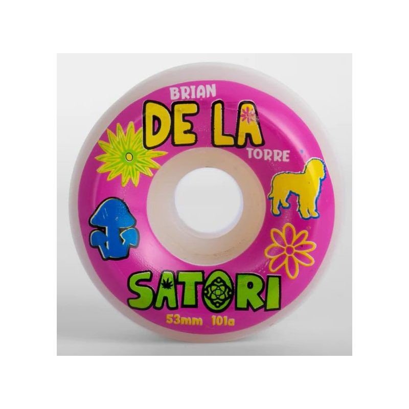 SK8 KOLA SATORI Brian Delatorre DE LA V2 - růžová - 53mm/101a