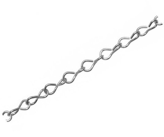 Řetěz hodinový jednoduchý - 0,7mm poniklovaná ocel