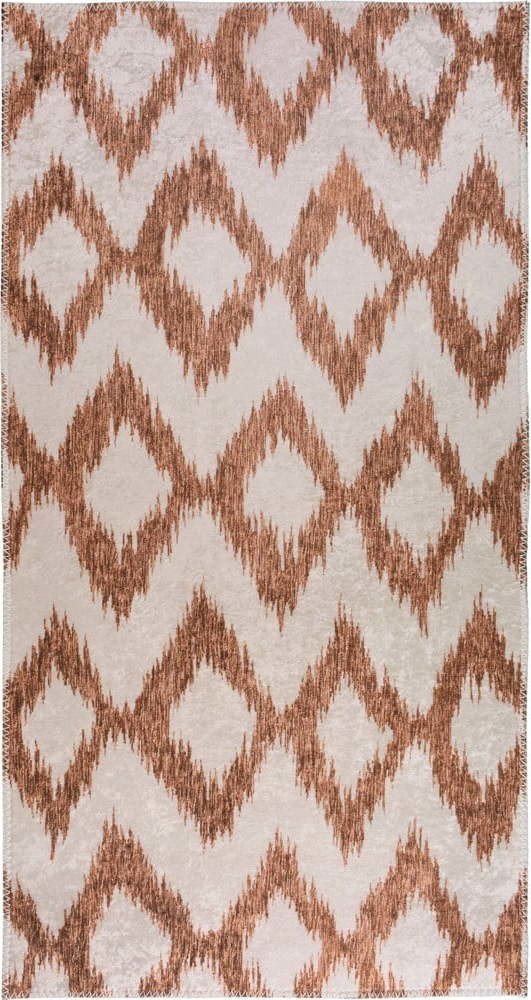 Bílo-oranžový pratelný koberec 80x150 cm – Vitaus