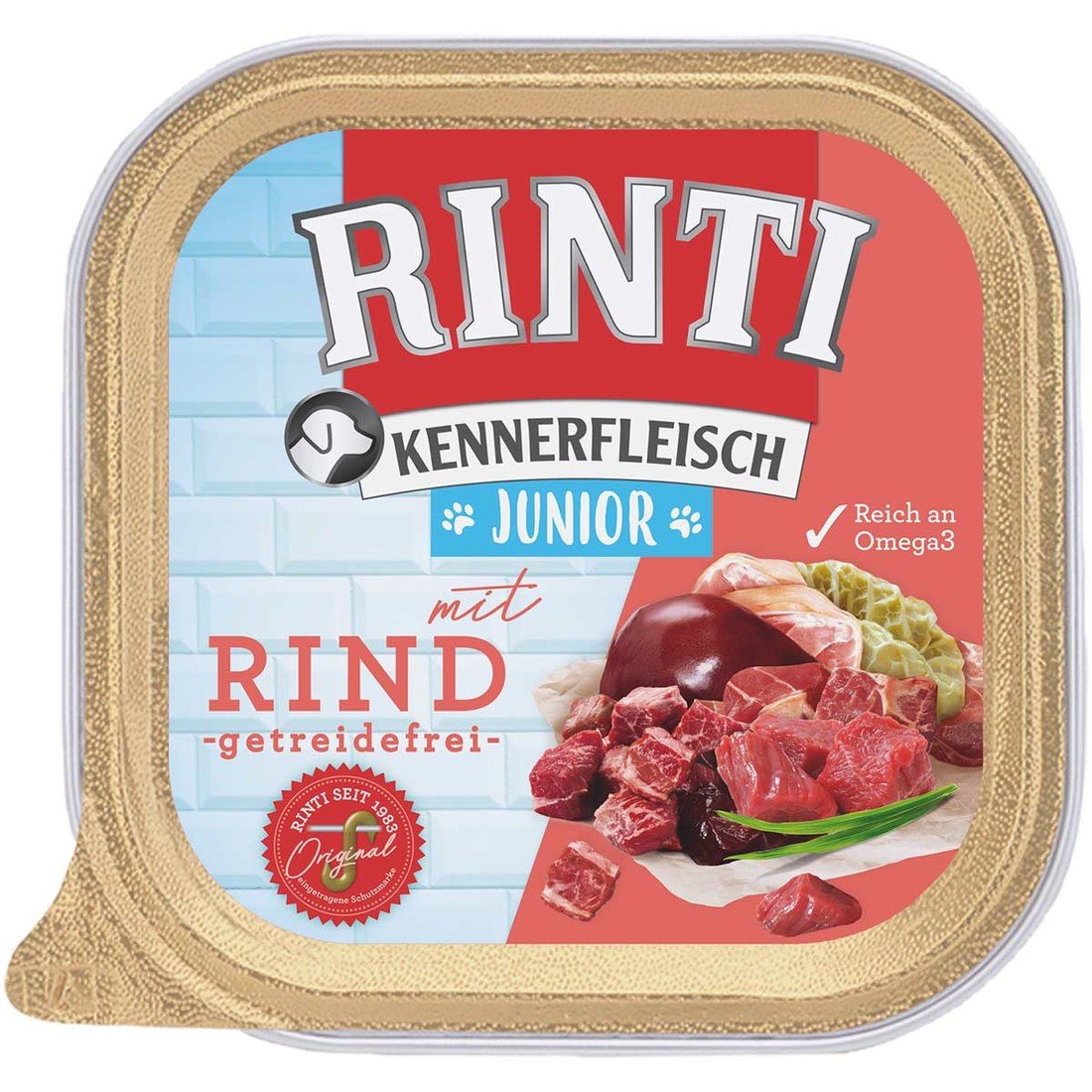 RINTI Kennerfleisch Junior 9 x 300 g - hovězí