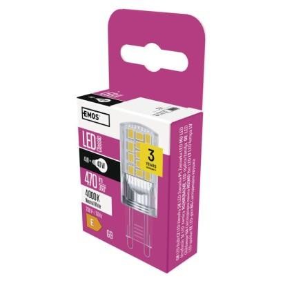 Emos LED žárovka Classic JC 4W G9 neutrální bílá ZQ9545