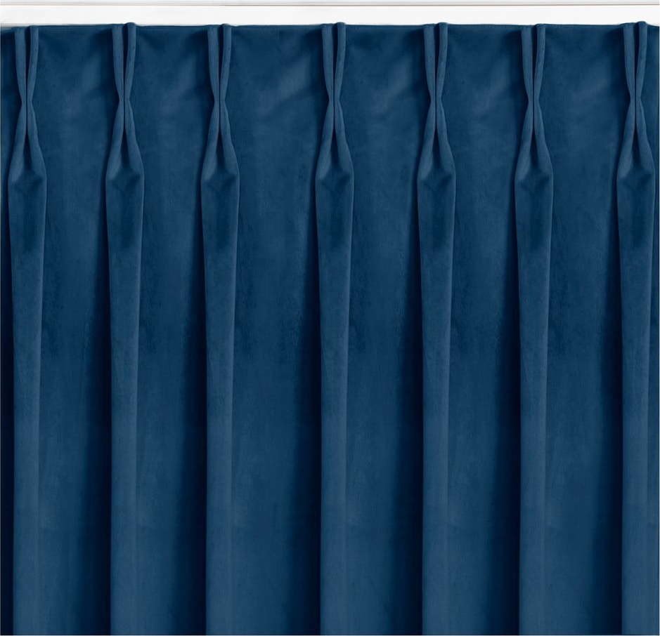 Tmavě modrý závěs 135x300 cm Vila – Homede