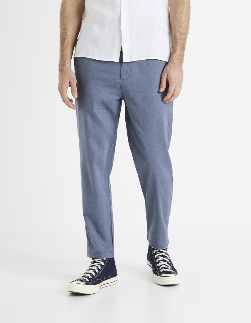 Celio Lněné kalhoty Dolinco - Pánské