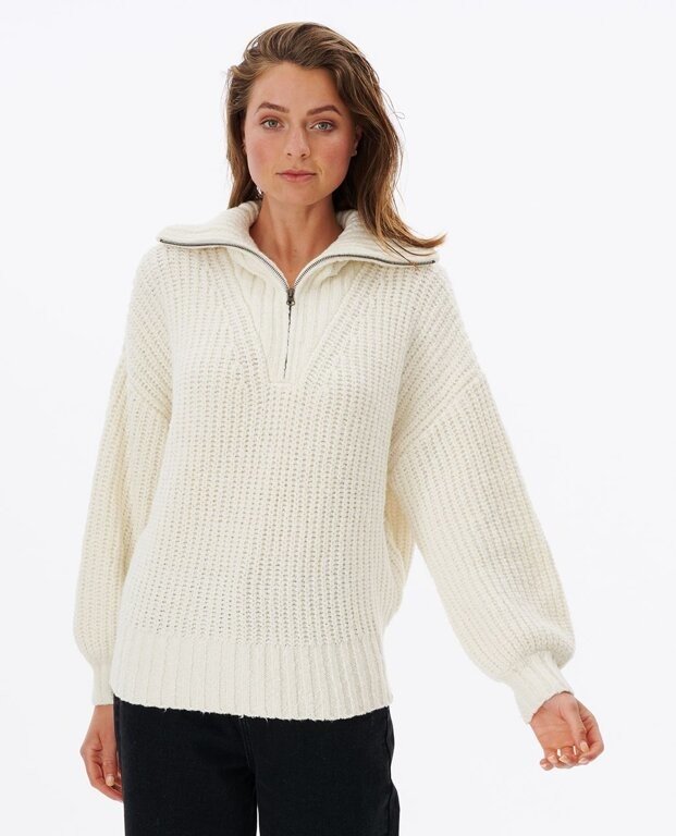 Svetr Rip Curl SEEKER 1/4  ZIP  Bone