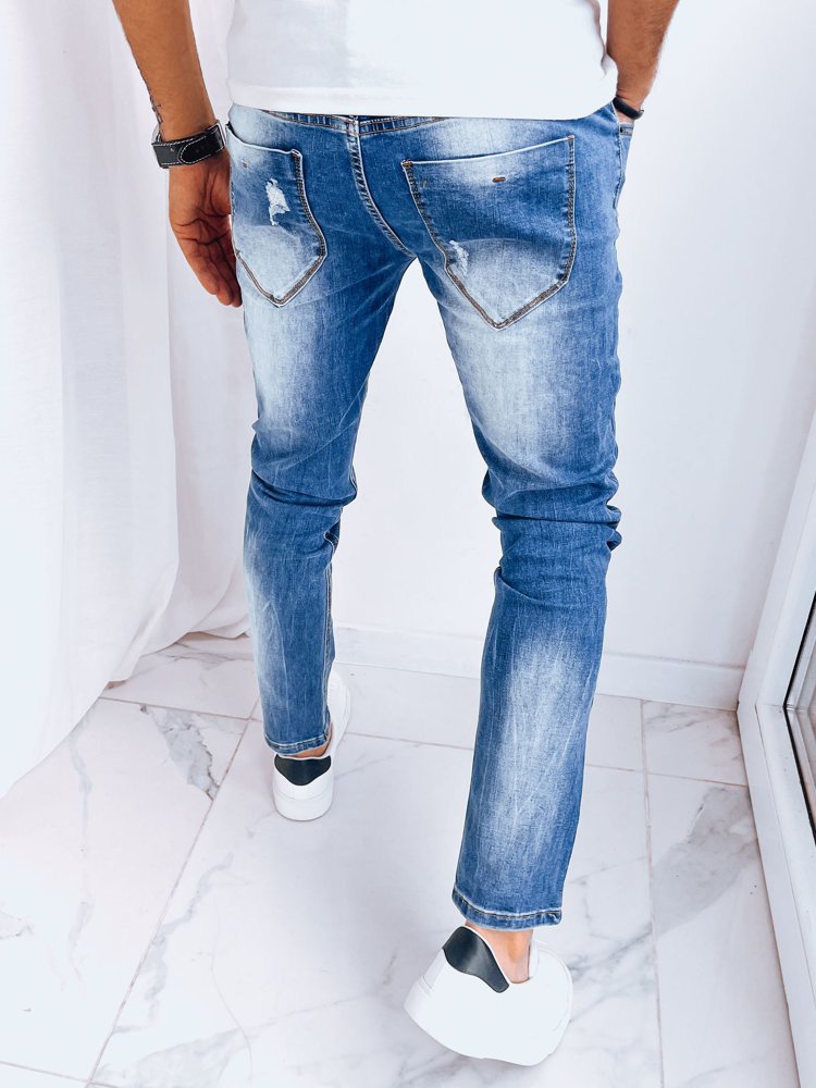 Modré pánské kalhoty Dstreet