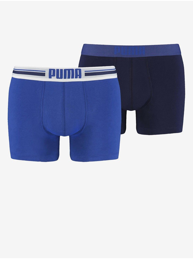 Sada dvou pánských boxerek v modré barvě Puma - Pánské