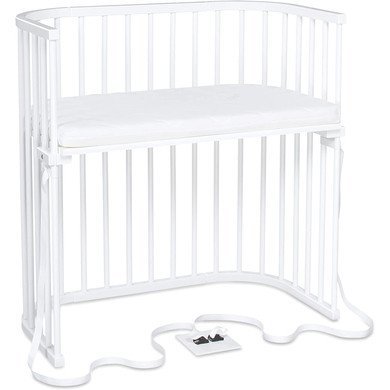 babybay Boxspring přistýlka bílá s matrací Class ic Cotton Soft