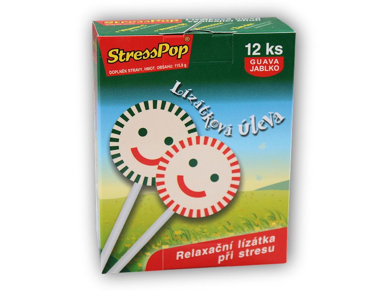 VitaHarmony StressPop guava jablko 12 lízátek