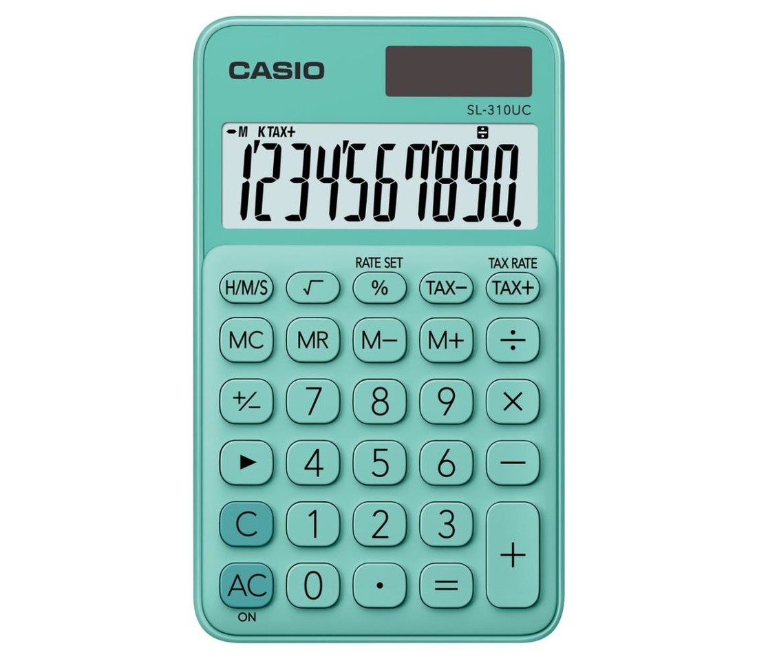 Casio Casio - Kapesní kalkulačka 1xLR54 tyrkysová