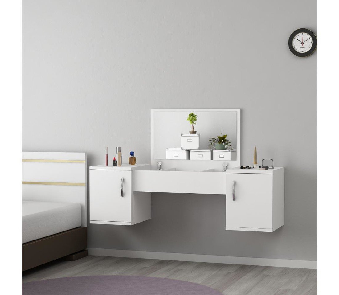 Toaletní stolek MERCAN 39x100 cm bílá