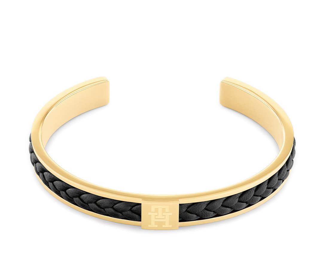 Tommy Hilfiger Trendy pevný pozlacený náramek 2790491